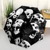 1pc Skulls Automatic Open/close Folding Umbrella, Compact Portable Travel Umbrella, Durable Construction Yy251230160