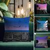 Hiroshi Nagai Fashion Cushion Cover Natural Linen Pillow Case DoubleSided Print Decorative Sofa Pillowcase Home Decor Gift