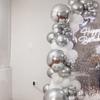 73 bucăți, argint metalic, ghirlande de baloane, kit de arc, baloane cromate, nuntă, logodna, decorațiuni pentru petrecerea de naștere, baloane