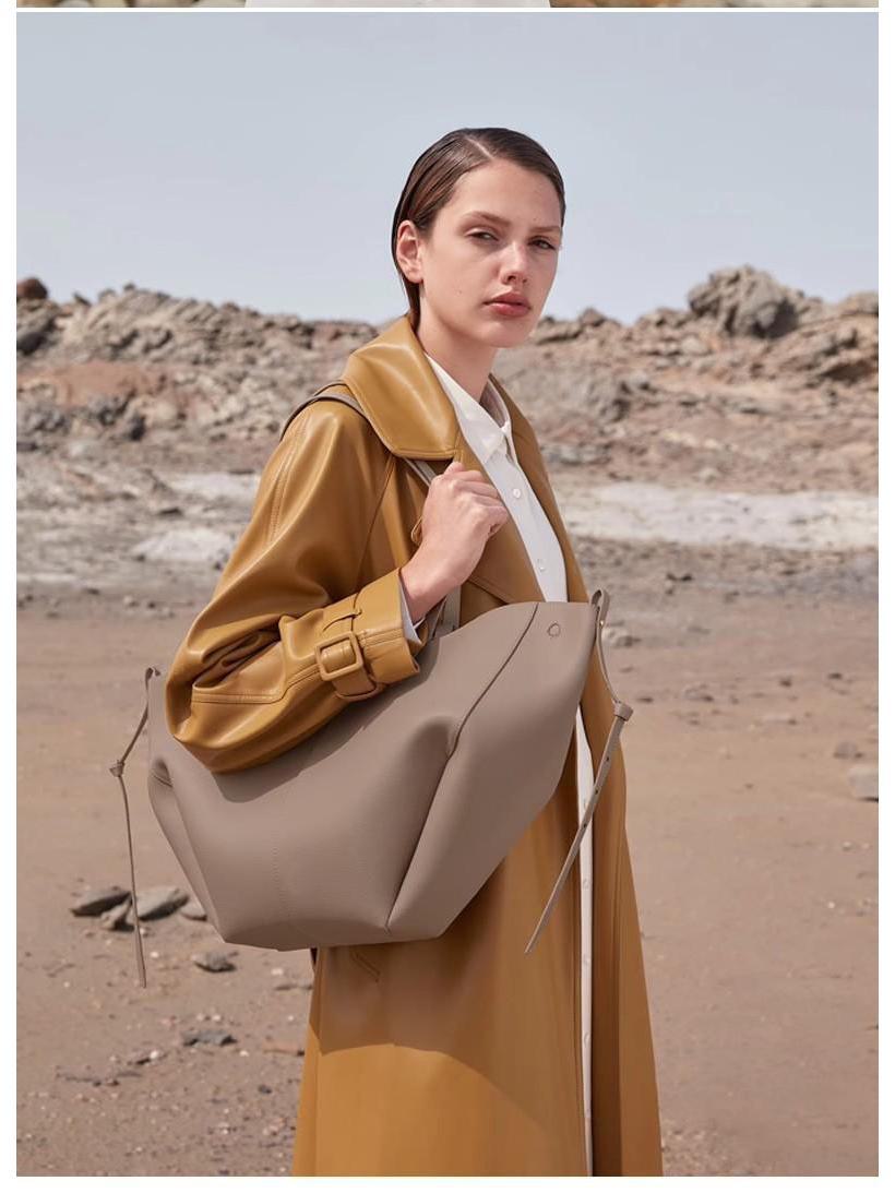 

Женская сумка-тоут из натуральной французской кожи большой вместимости 2024 года Large size