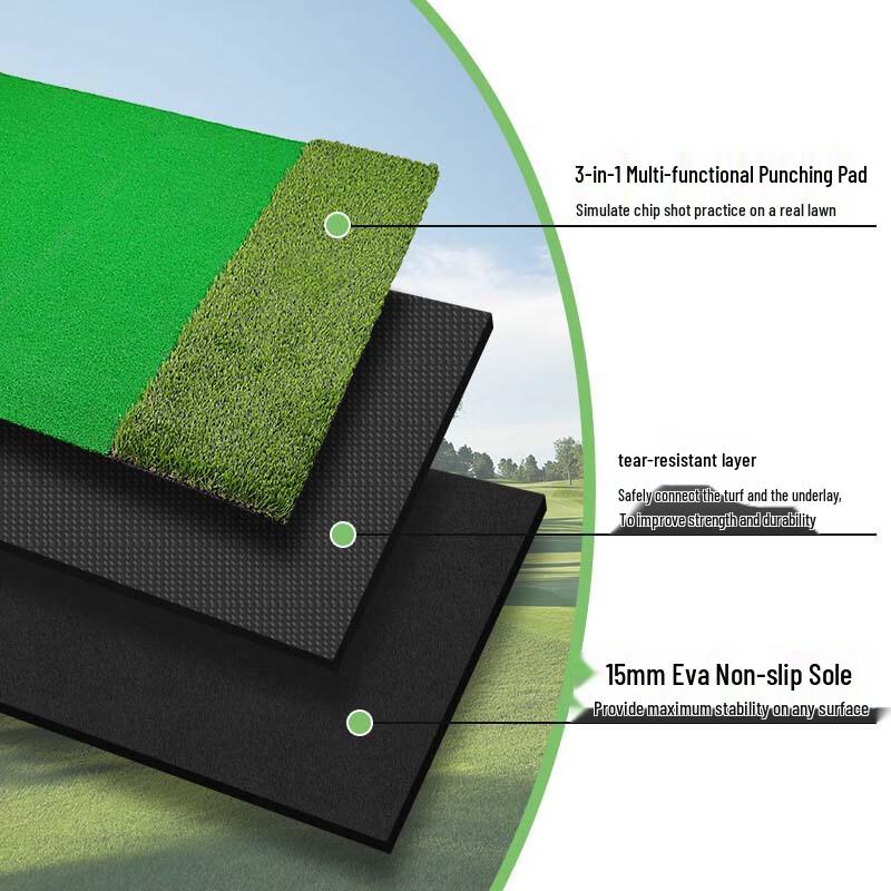 WEZHO Golf Hitting Mat 3-in-1