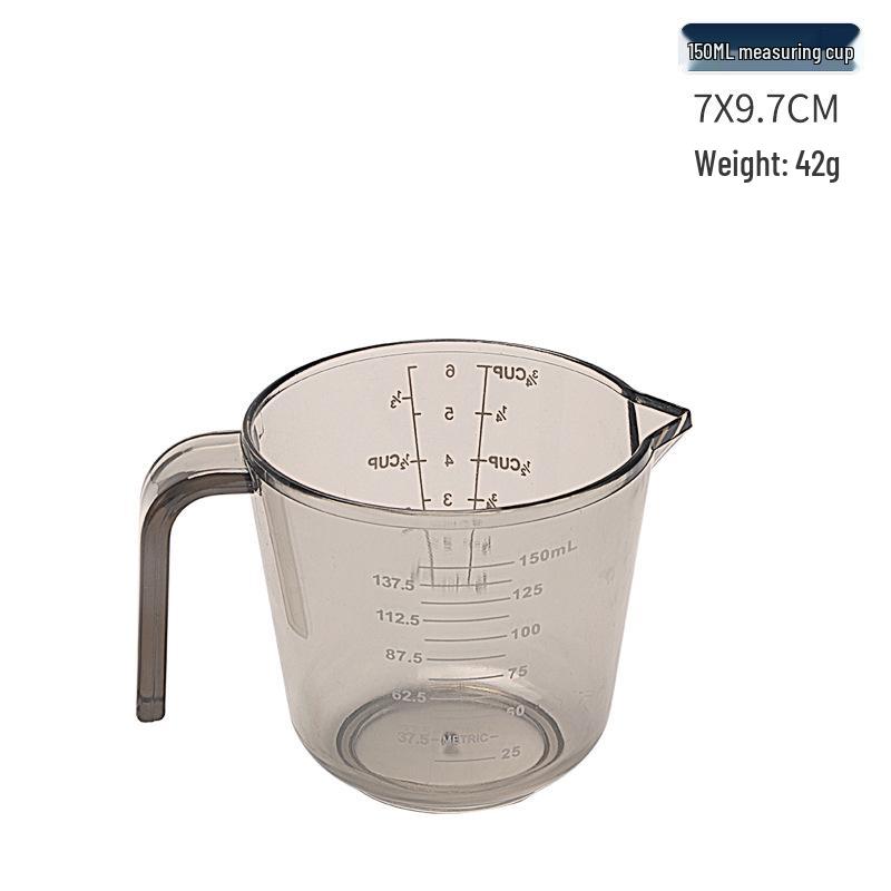 Baking Tools: Large 600ml & 300ml Transparent Plastic Measuring Cups, Kitchen Utensils