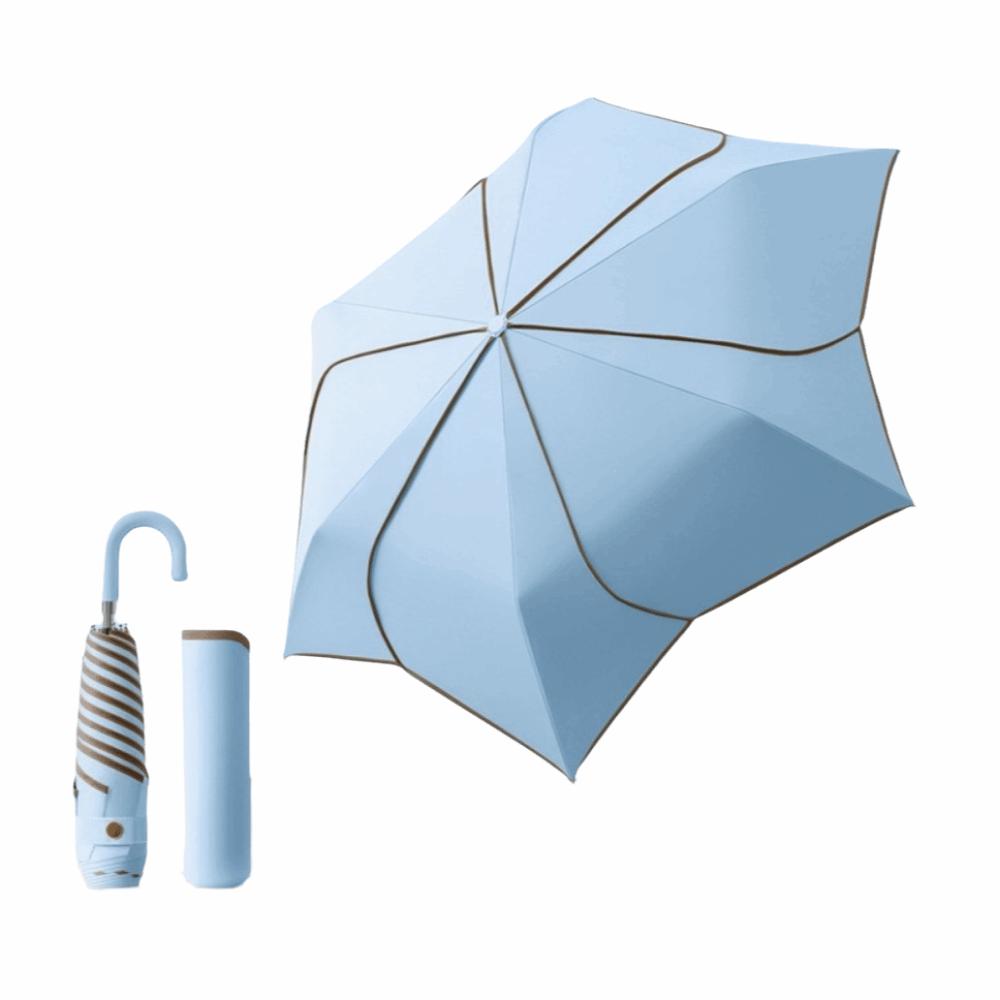 Windproof Manual Petal Umbrella Rainproof Hand Operated Parasol Mini Sun Umbrella Travel Use