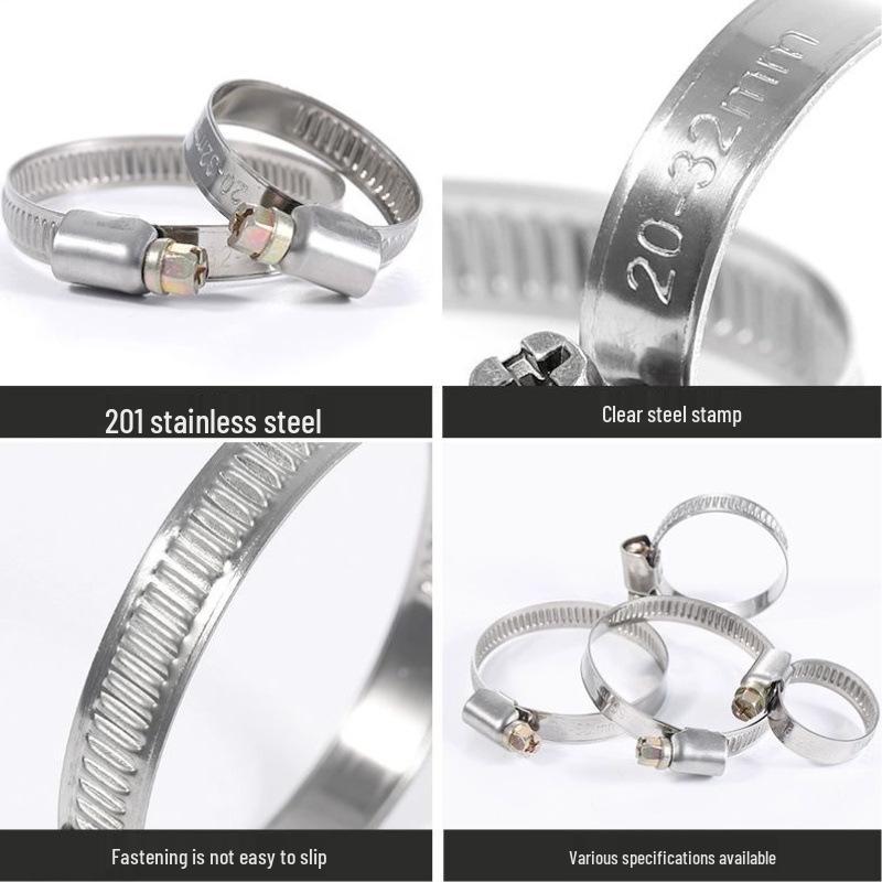 304 Stainless Steel German-Style Car and Pipe Hose Clamps