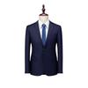 Men's Slim Fit Business Formal Suit Jacket - Wedding & Workwear (Black, Gray, Dark Blue)
