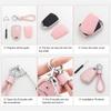Fashion Pink For Volkswagen Vw Polo Golf 7 Passat Tiguan Mk2 Beetle Ateca Caddy T5 Flip Folding Car Key Case Cover Accessories