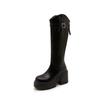 Small Knight Boots But Knee High Boots Women's 2025 Winter New Versatile Thick Heel Platform Boots Women