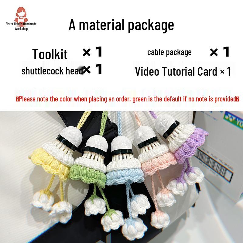 Hand-Crocheted Badminton Pendant Set - Lily of the Valley Design Competition Gift Package