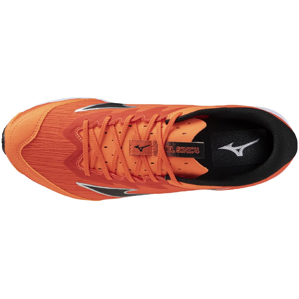 Mizuno Duel Sonic 4 Track and Field for Club Red and Size 2E Shoes, Lightweight, Cushioned, Activities, Black, 26.5 cm,