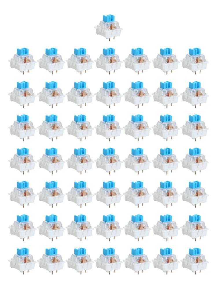 50 PCS Keyboard Switch Keyboard Clicker Key Replacement 3 Pin Tactile Switch Keyboard Switch Power Tool Accessories