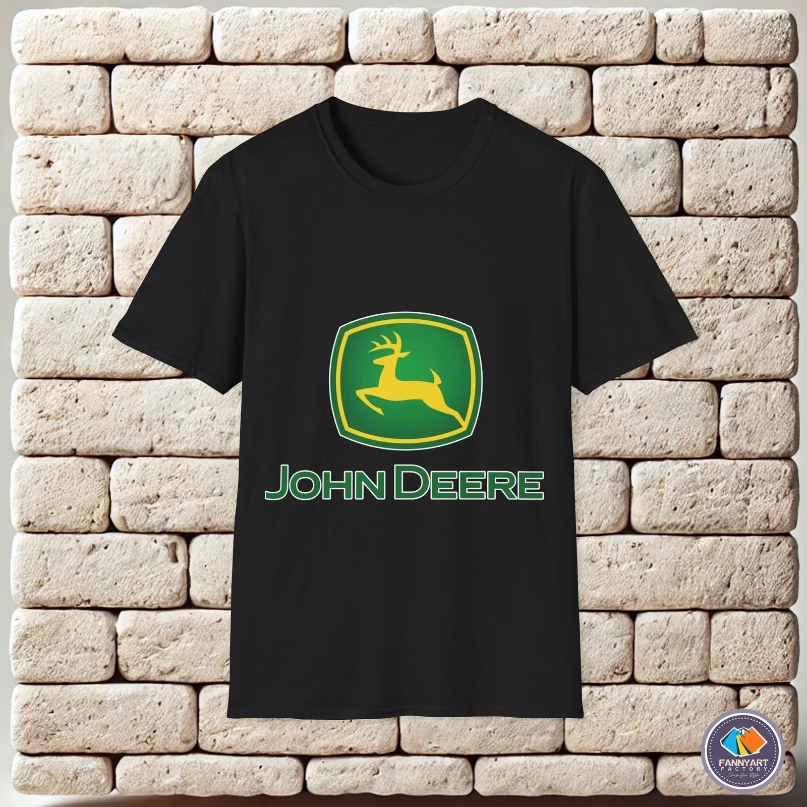 John Deere Logo Green Yellow Unisex T-Shirt L