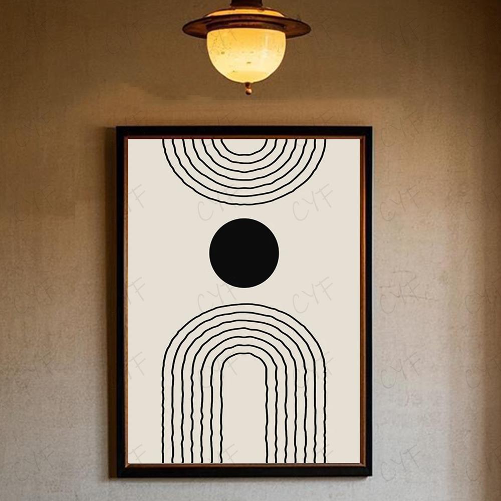 

Абстрактний Богемний Настінний Арт Постер Високоякісний Настінний Арт для Дому Офісу Спальні Вітальні Коридору Бару Ідеальна Ідея для Подарунка 30x45cm No Frame