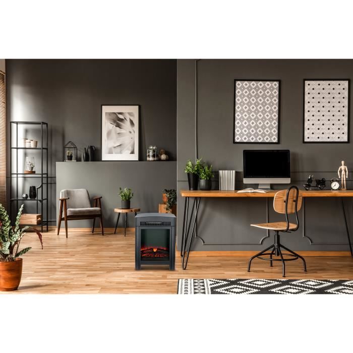 Cheminée Électrique - ALPINA - Luzern - 2000 W - Effet De Flamme Réaliste - Protection Contre La Surchauffe