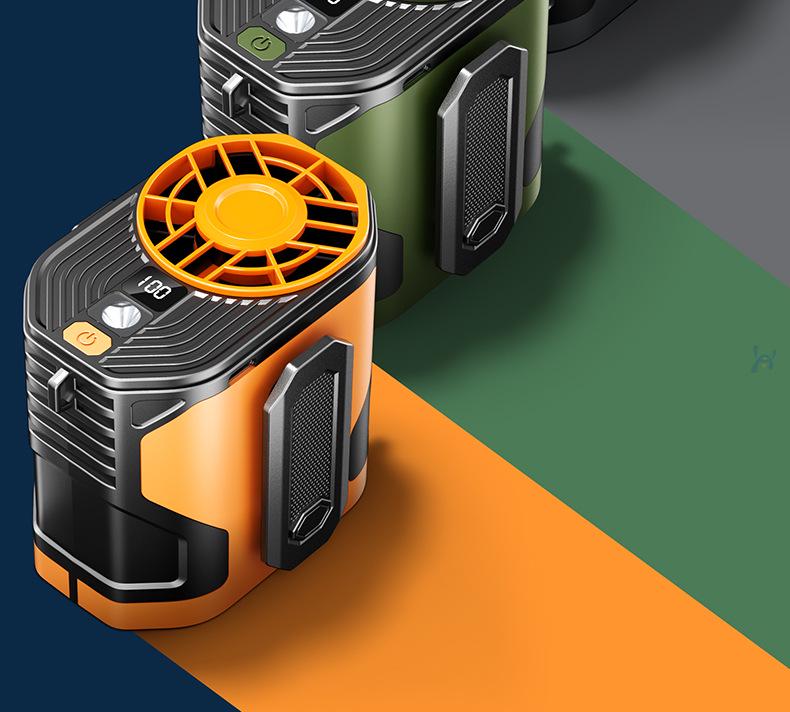 Portable USB Waist-Hanging Fan with Adjustable Speeds