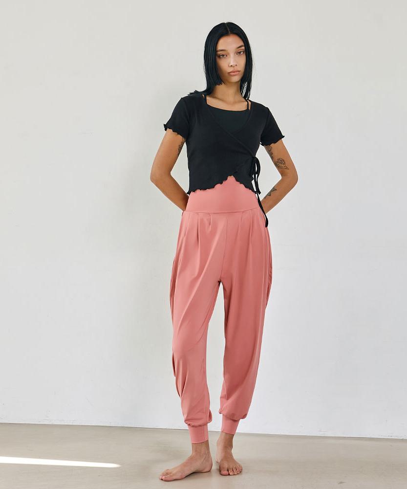 Debiweeo Valère Harem Pants Devi-B0041-Peach Pink