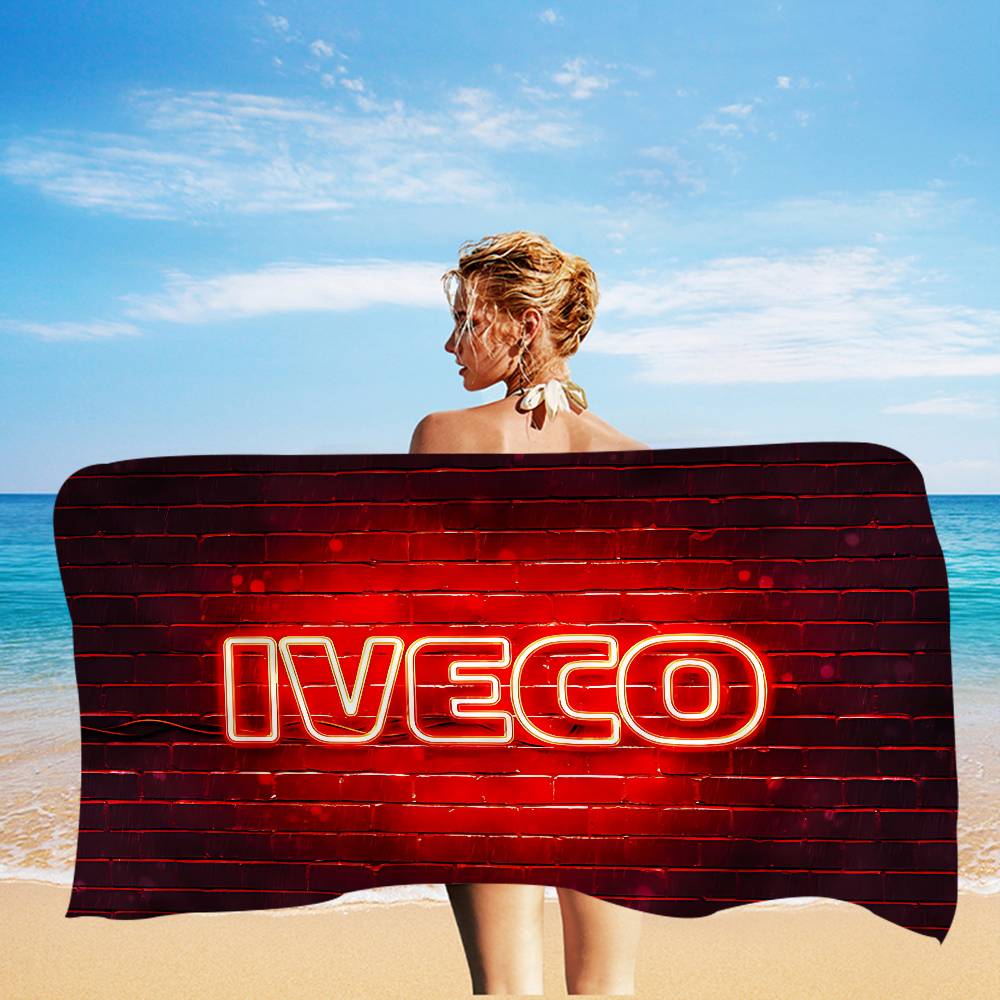NIEUWE IVECO Grote Microvezel Strandlakens Sneldrogend Handdoek Zand Strandlakens Zwembad Handdoek Voor Reizen Zwemmen Zwembad Yoga W40*H60(CM)