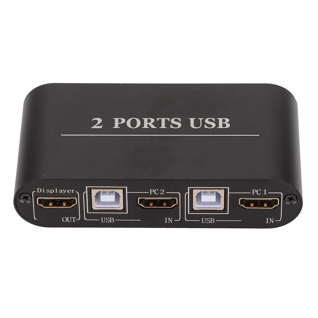 HD Multimedia Interface KVM Switcher 4K 30Hz Teilen 2 Computer zu Einem Monitor mit USB Kabel für