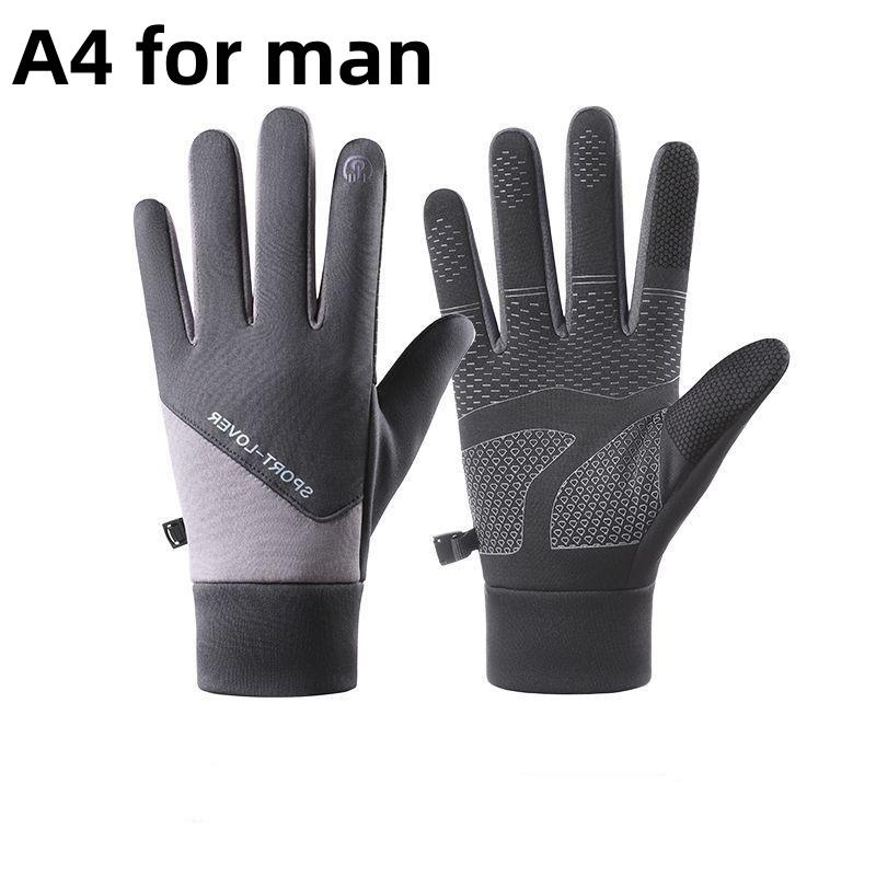 Autumn Winter Outdoor Cycling Gloves Gym Fitness Sports Running Warm Touch Screen Nonslip Gloves Motorcycle Gloves
