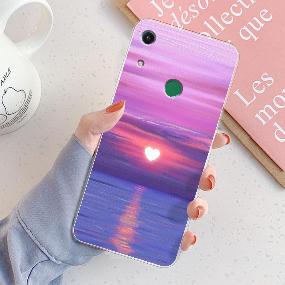 For Honor 8A Case Cover Honor 8A Pro Chic Girl Marble Silicone Clear Phone Cases for Honor 8A JAT-LX1 8 A Honor 8A Prime Bumper