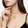 S925 Sterling Silver Natural Stone Pendant Necklace Elegant Women Jewelry