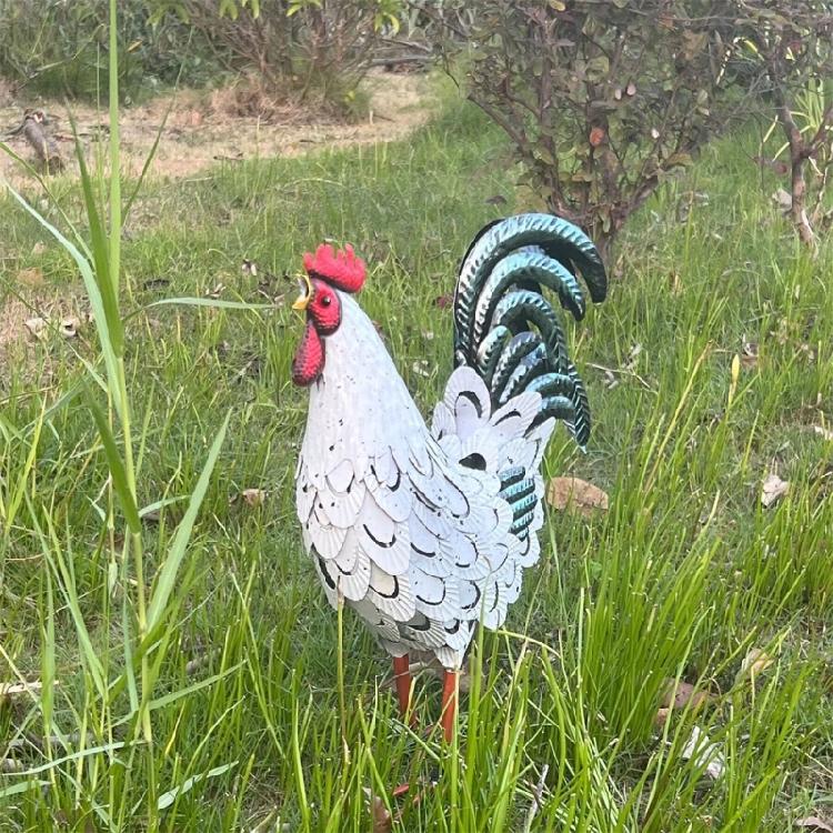 Chicken Statue Decors Rooster Sculpture Modern Art Table Centerpieces Crafts