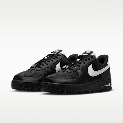 Women's Sneakers Nike Wmns Air Force 1 'Black Metallic Silver White'
