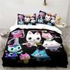 Cool Kpop Gabbys Dollhouse Bedding Set Single Twin Full Queen King Size Bed Set Adult Kid Bedroom Duvetcover Sets Anime Bed