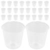 50Pcs Clear Plastic Plant Starter Pots Nursery Pots for Indoor Outdoor Gardening Small Plants Herbs Flowers Balcony Windowsill