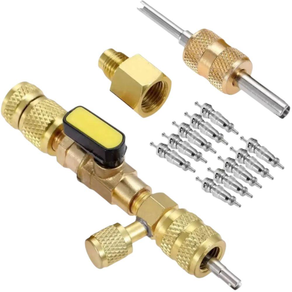 A/C Line Repair Valve Core Installer 5/16" Port HVAC Repair Tools Maintenance Equipment