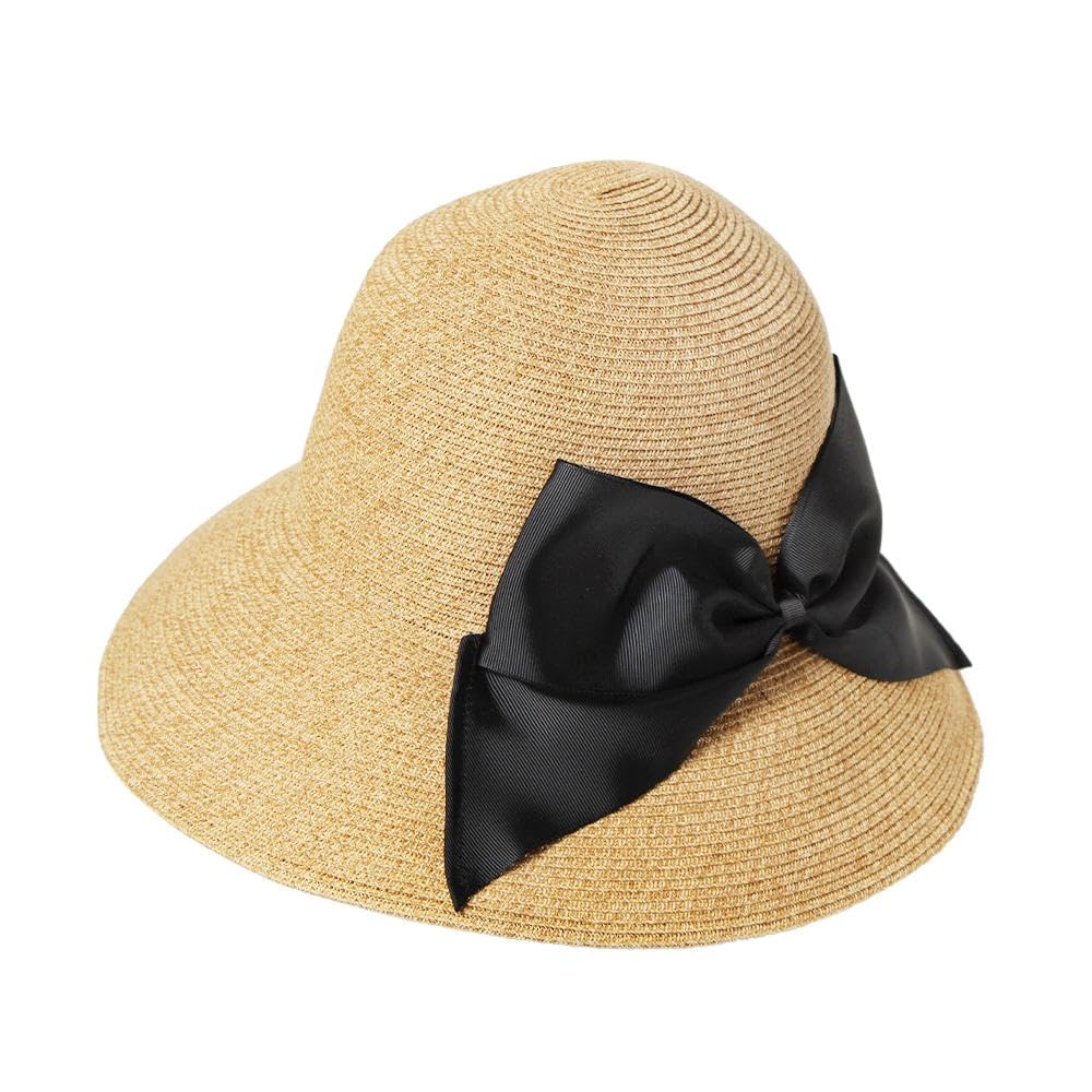 [14+ ICHIYON PLUS] Hat for Women, Paper Braid Hat, Sailor Hat, Sun Protection, Spring, Summer, Adjustable Size, UV Protection, Stylish, Cute,