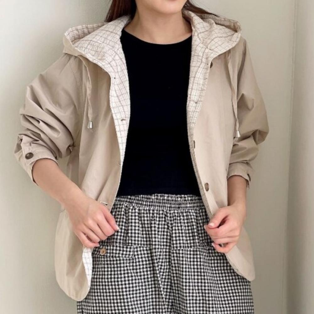 New Arrivals Open Run Women Loose Fit Hooded Jacket Spring Outer Work Jumper