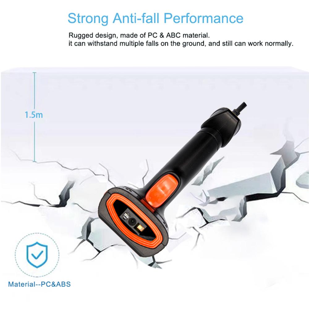 Σαρωτής Barcode Χειρός Ενσύρματος ή Ασύρματος ή Bluetooth Αναγνώστης Bar 1D 2D Σαρωτής κωδικού qr κωδικού Datamatrix Σαρωτής PDF417