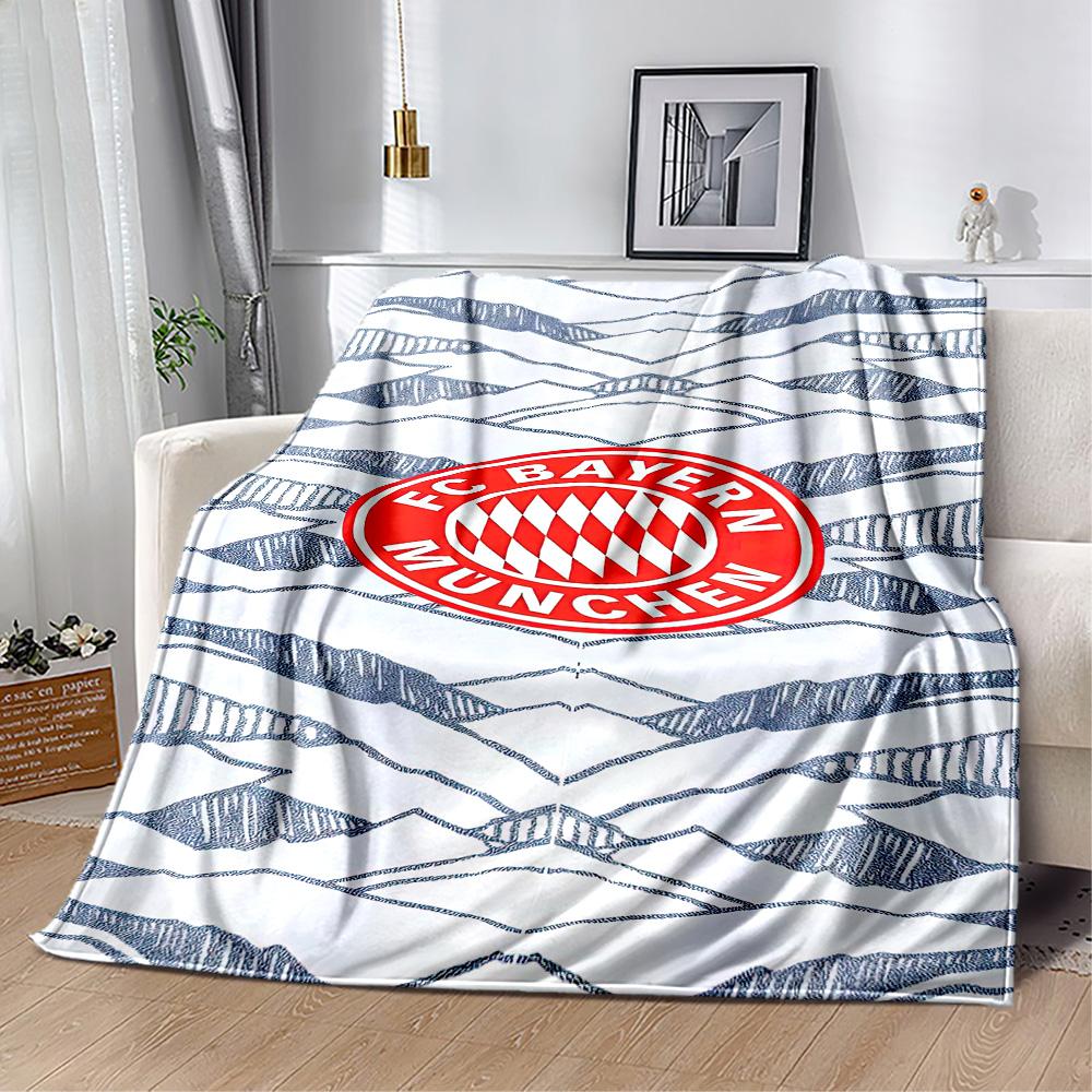 Bayern Munich Blanket Durable Comfort Perfect for Bed Bedding Office Chair Four Seasons Universal Digital Print Birthday Christmas Gift Blanket