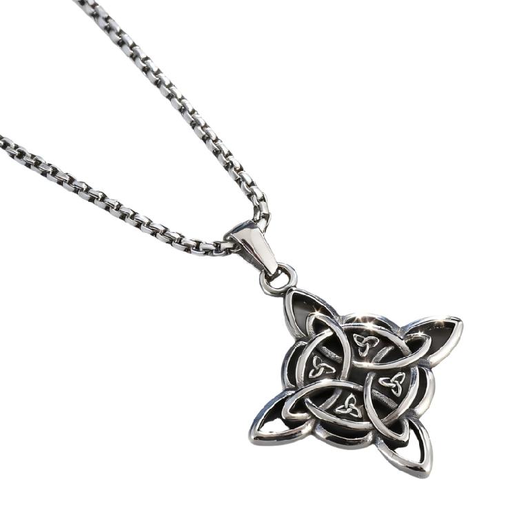 Trendy Crucifix Necklace Pendant Neck Chain Gift For Men With Chinese Artistic Touch In Multiple Metallic Finishes