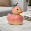 Figurina di Anatra con Frutta e Verdura Cartone Animato PVC Decorazione Creativa per Scrivania per Regalo e Collezione