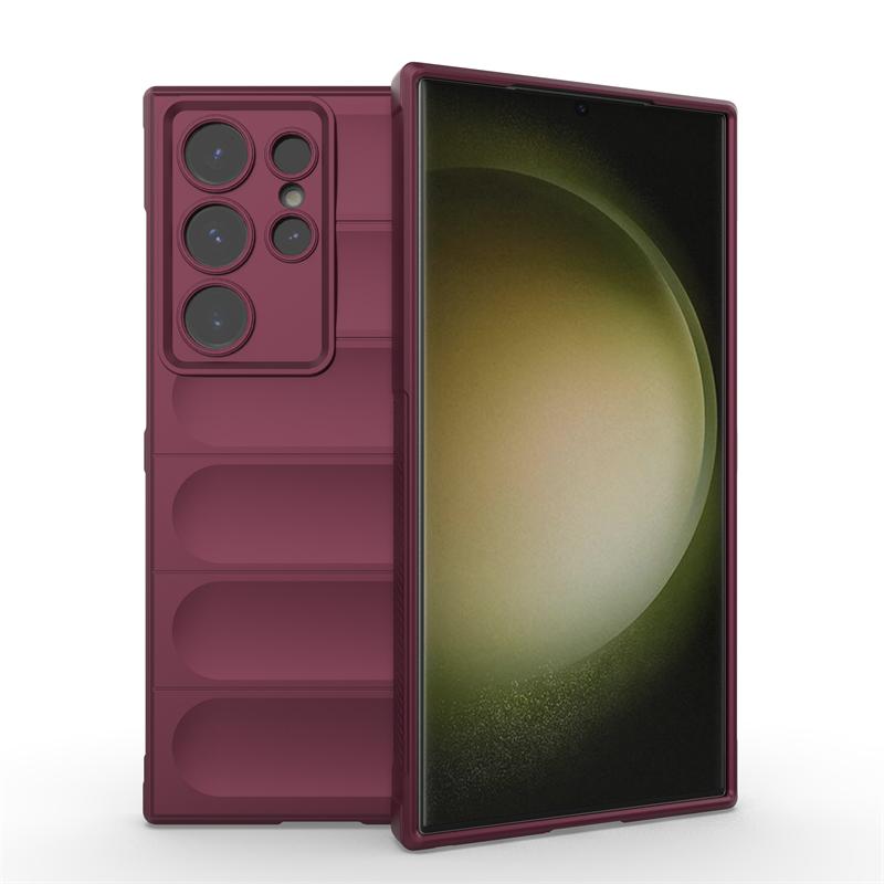 For Samsung Galaxy S24 Ultra Case Silicone Cover Samsung S24 Ultra S23 S22 S21 FE Cover Shockproof Rubber Protect Phone Case