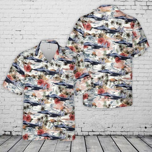 1St Fighter Squadron F15 Eagle Hawaiian Shirt Unisex T-Shirt XL