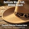 Leopard Hat Band Fedora Hat Felt Dress Hat New Western Cowboy Hat  Men Women