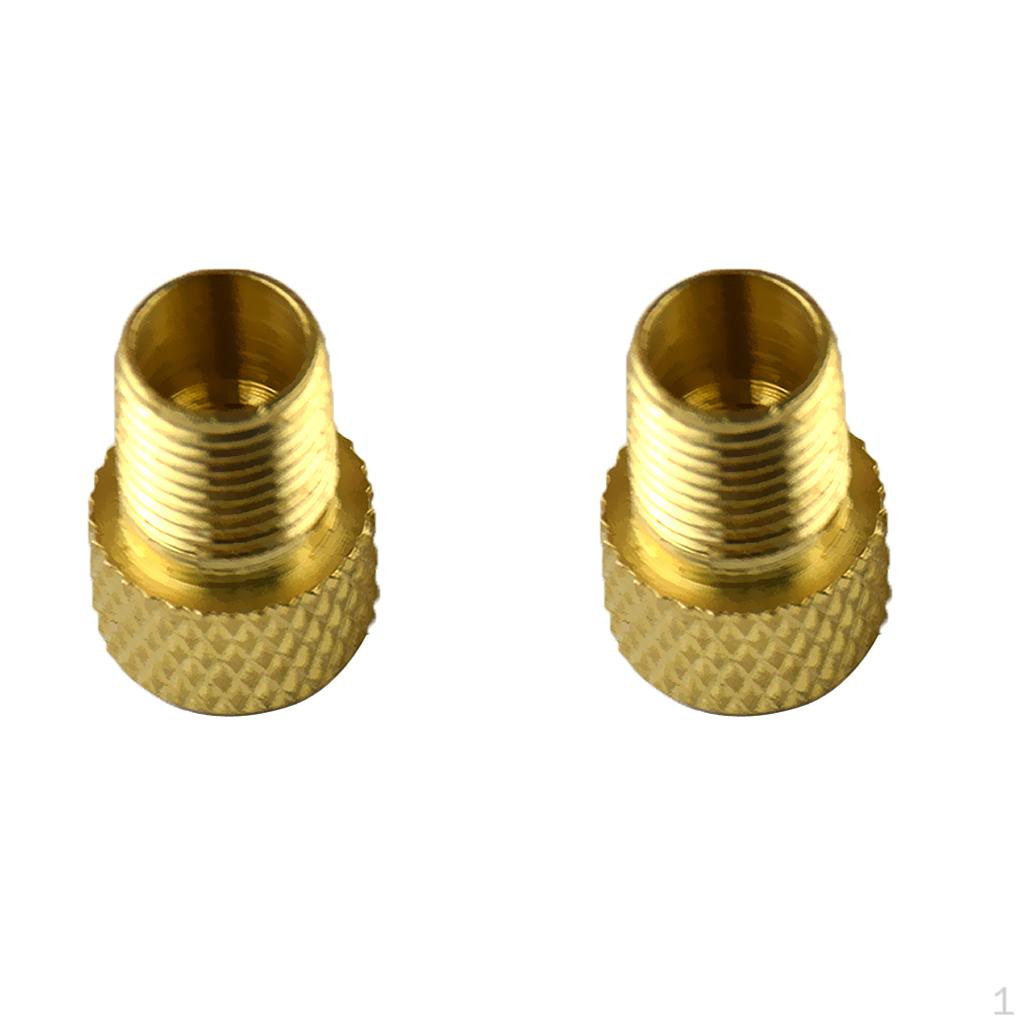 2 Pieces Tire Tube Pump To Valve Converter Adapter