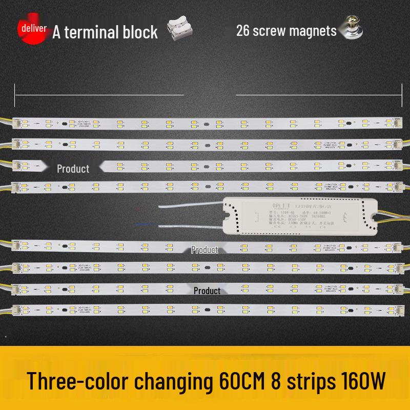 Dimmable LED Ceiling Light Panel: Dual/Triple Color Light Board & Bar