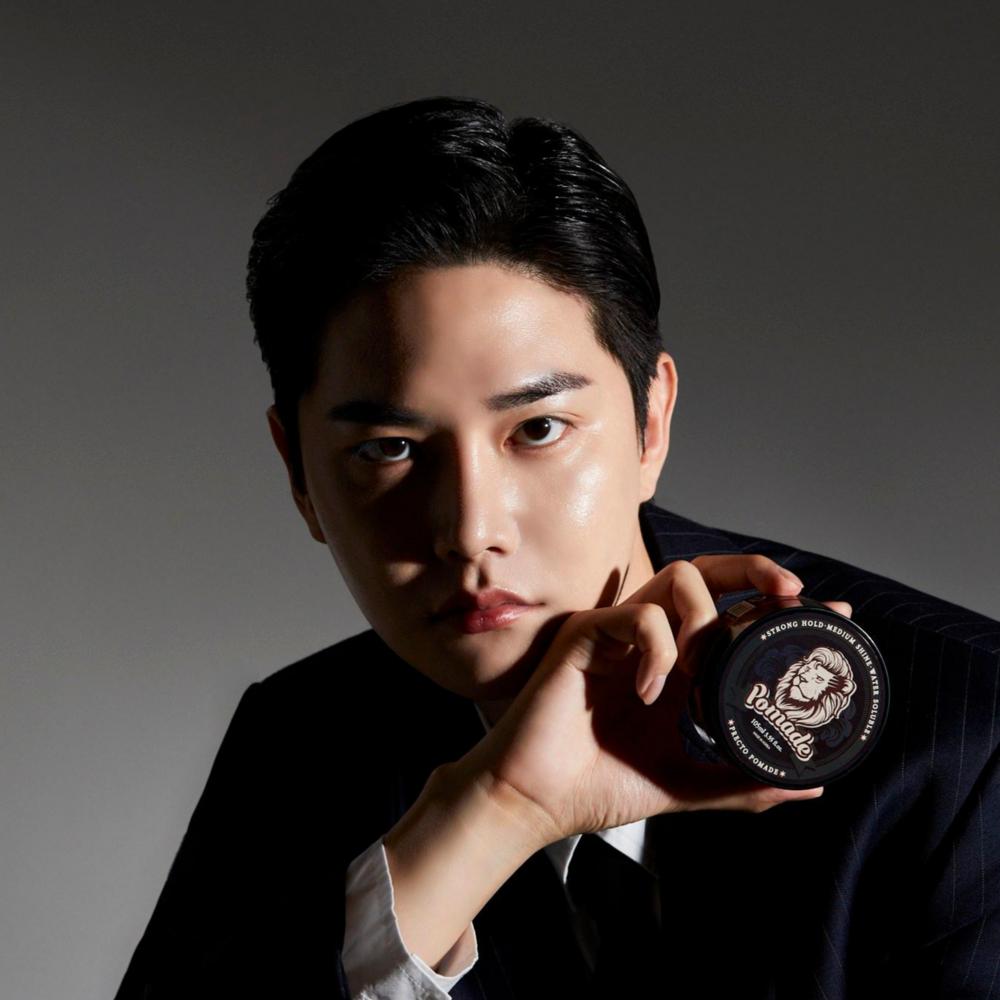 Precto Vattenbaserad Pomada Stark Stadga Hårvax för Män 105g 1 enhet