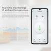Tuya Zigbee Temperature And Humidity Sensor Voice Control Intelligent Home Hygrometer Real-time Monitoring Voice without battery