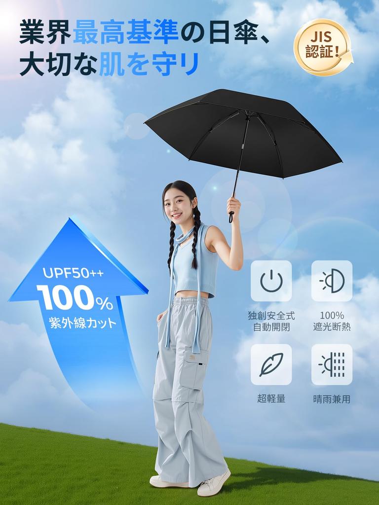 supervised by a Sun UV protection light heat foldable Improved automatic opening and UPEB folding UV folding windproof and water for both sunny and