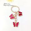 1Pc Keychains Earbud Sleeve Accessories Alloy Keychain Backpacks Charms Bags Butterfly Keychain Women'S Gifts Multi-Color