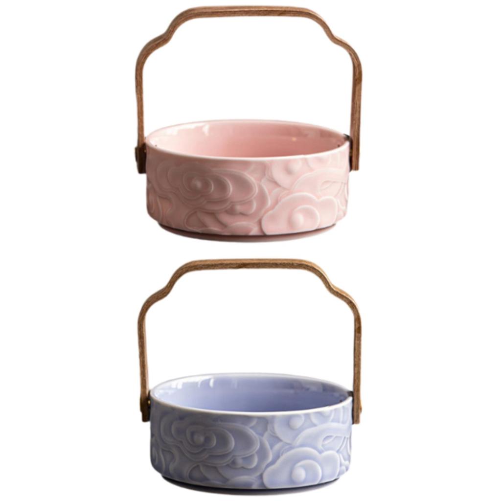 Fruit Basket Bread Basket Decor Vintage Ceramic Multipurpose Fruit Container