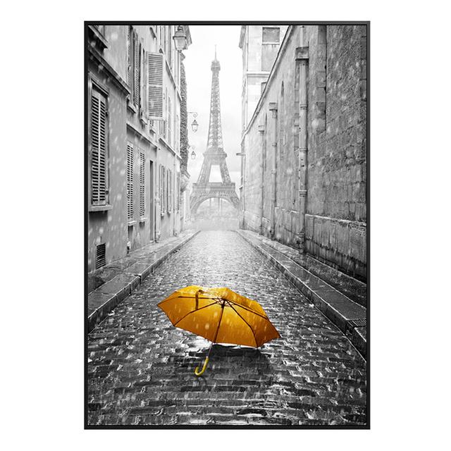 Modern Building Landscape Wall Art Pictures Canvas Painting Paris Eiffel Tower Poster For Living Room Wall Decorative Home Decor