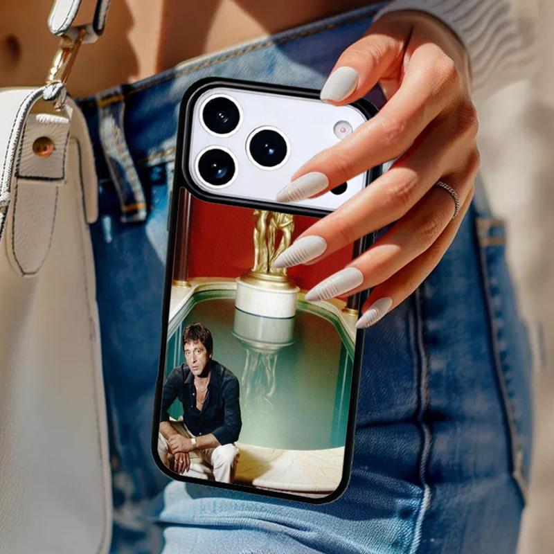 

Scarface Al Pacino Tony Montana Phone Case For iPhone 17 Air 14 15 13 12 Max Cover For Apple 16e 11 Pro Max Plus Coque iPhone 14plus