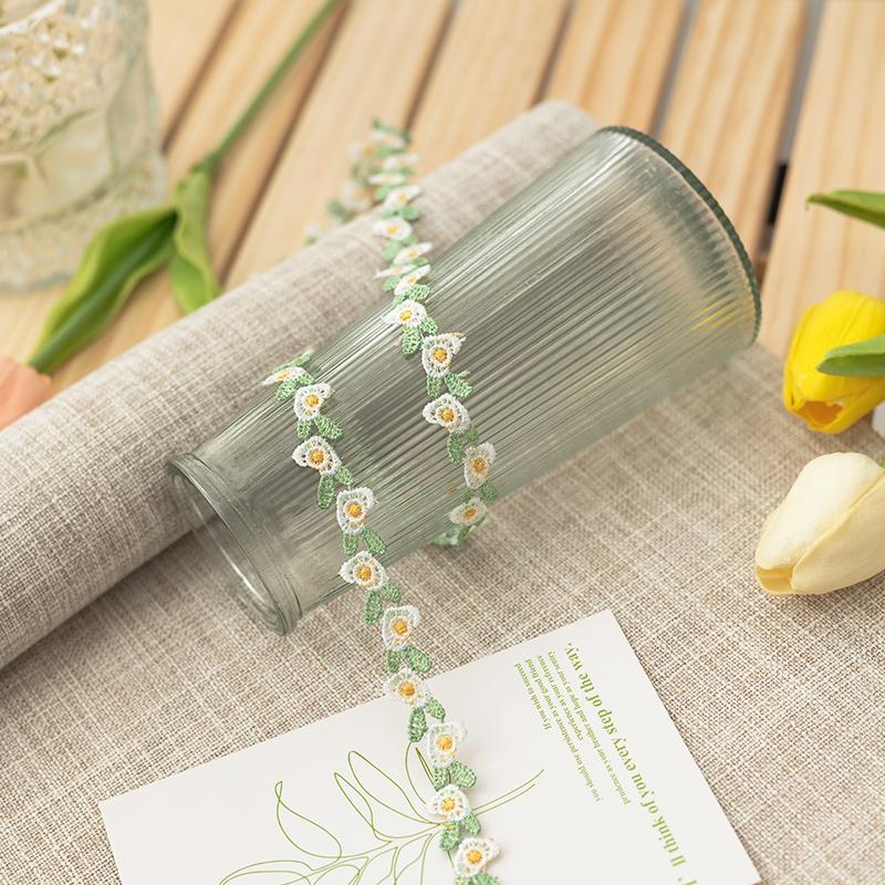 5meters/Lot Flower Ribbons Trim For Dresses Clothing Handmade Material Sewing Material Sewing Accessories Needlework Decoration