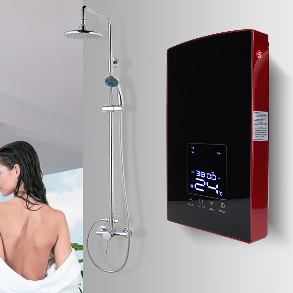 Wall Mounted Voice Control Home Instant Electric Water Heater for Bathroom Bathing 220-240V