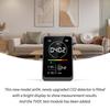 Multifunction Air Quality Monitor Measuring CO2 TVOC Temperature Humidity With Intelligent Alarm for Accurate Readings